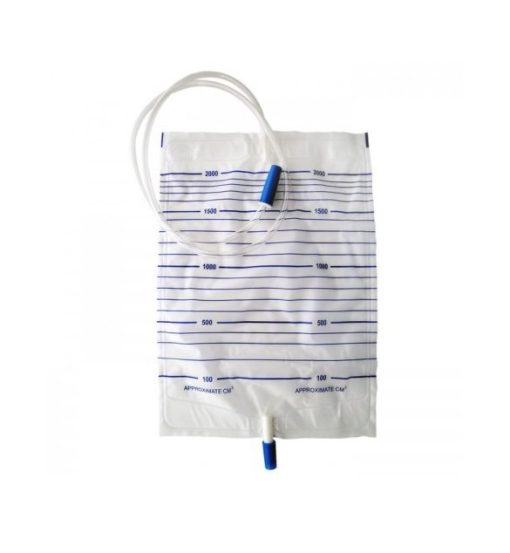 Urine Bag 2000ML, with screw valve