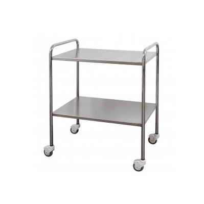 Dressing Trolley 80 x 50cm with Rails